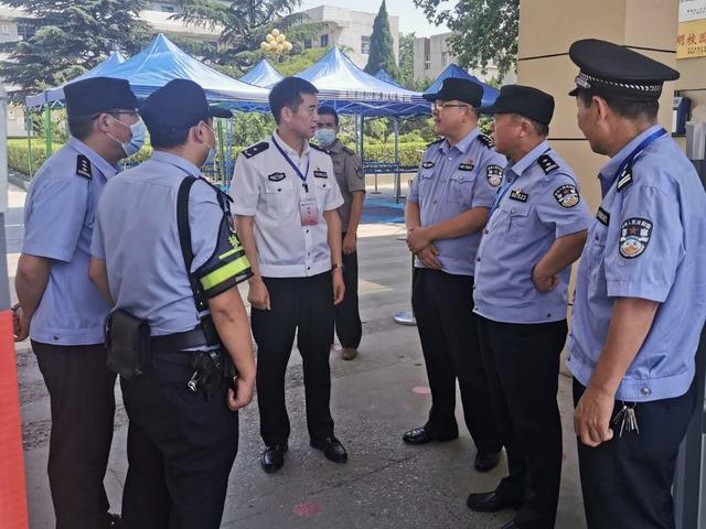 渭南市公安局副局长杜少平来蒲督导检查高考安全保卫工作