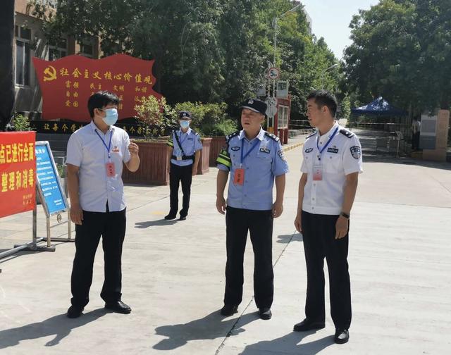 渭南市公安局副局长杜少平来蒲督导检查高考安全保卫工作