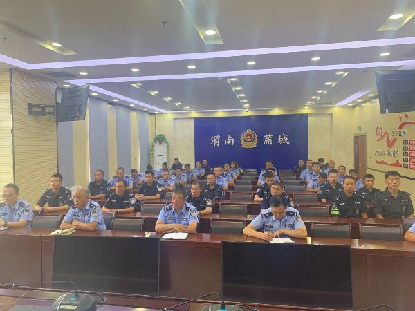 蒲城巡特警召开2020年“反恐防暴应急处突演练”动员部署会